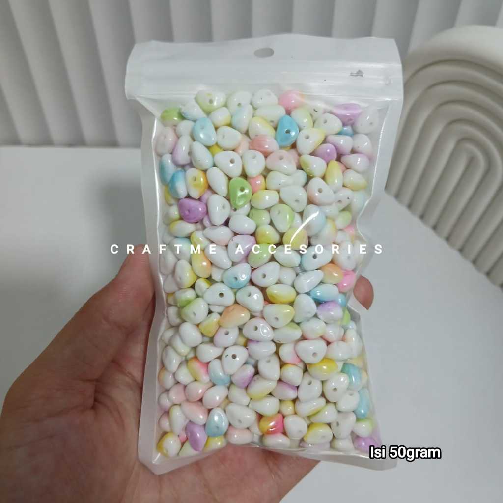 COD 50gram Manik Manik Gigi 2 Warna