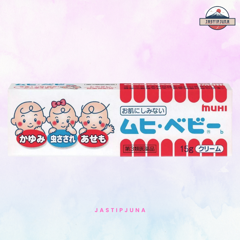 MUHI Baby Cream 15g - Salep Gatal untuk Bayi dan Anak Original Jepang Japan, Muhi Baby B 15g