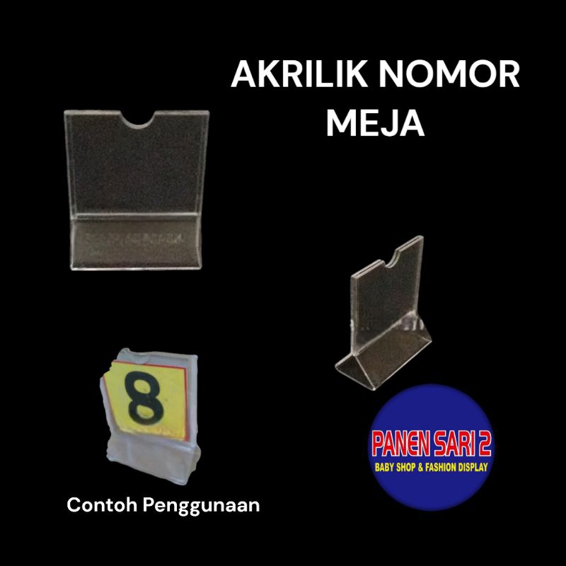 

Akrilik Nomor Meja Mini Akrilik Nomor Urut - BH