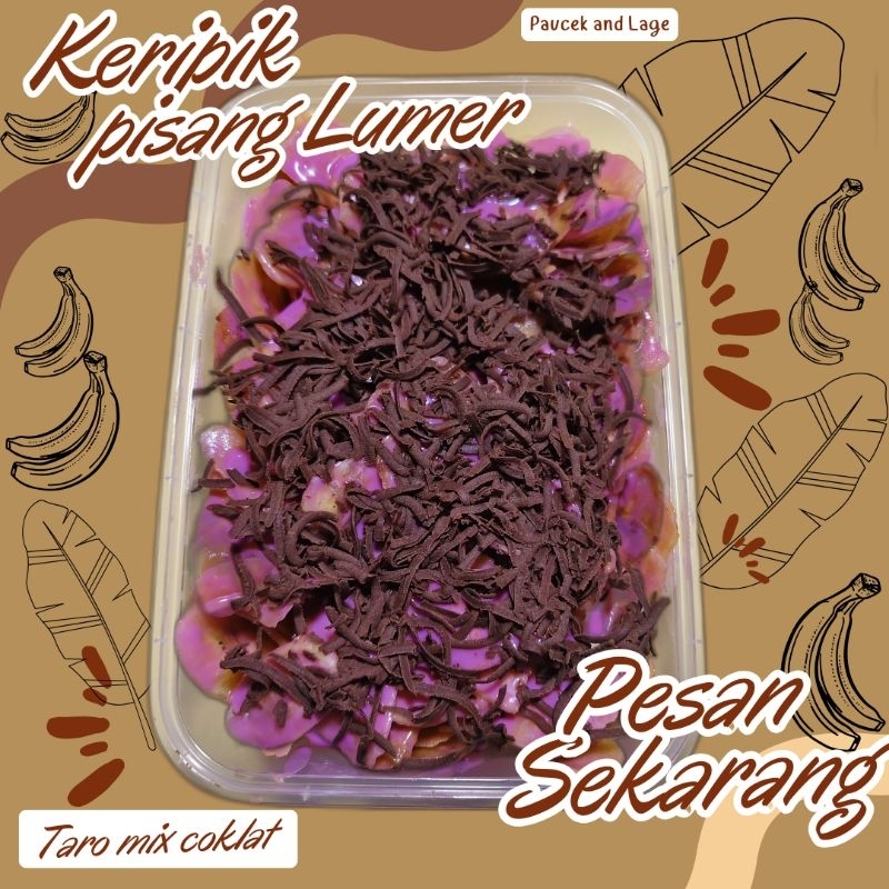 

Keripik pisang taro Lumer farian toping coklat by Sale Pisang lampung | Keripik Pisang kerispi | manis | nikmat 500 ML keripik