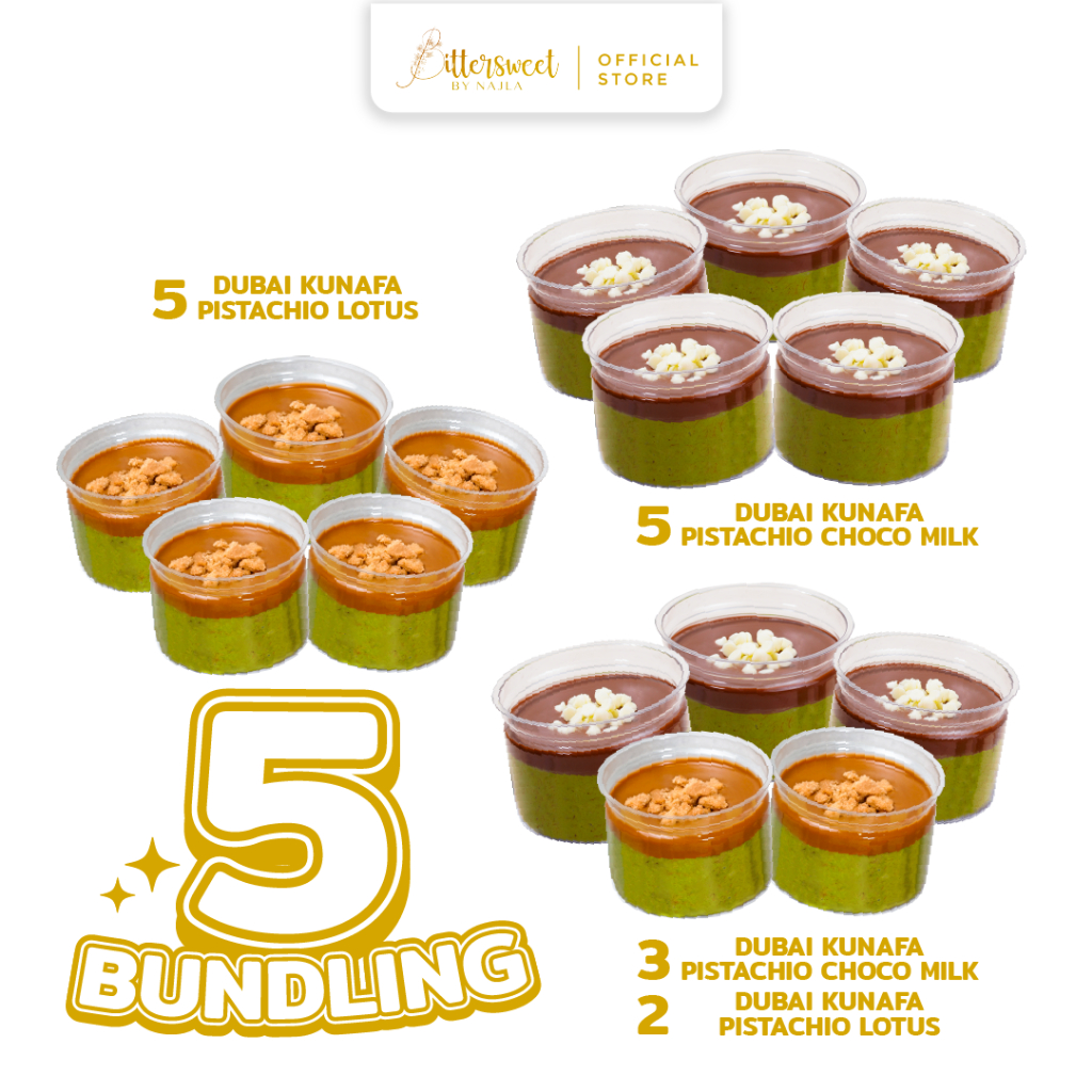 

Bundle 5 pcs Dubai Kunafa Mix ( PILIH VARIAN )