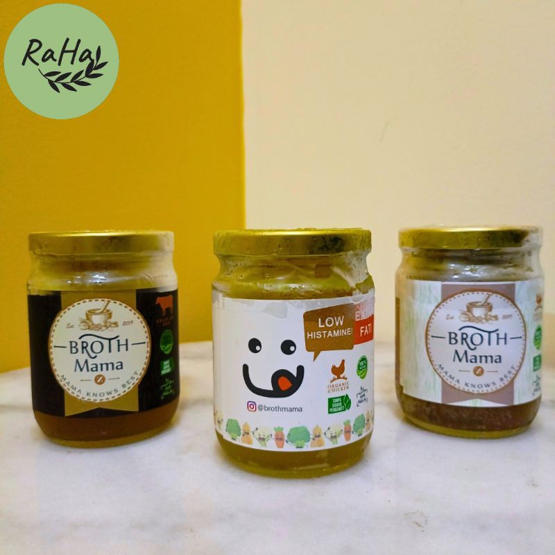 

Bone Broth by Broth Mama | grassfed Beef Bone broth | Organik Chicken bone broth