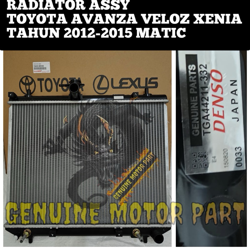 RADIATOR ASSY TOYOTA AVANZA VELOZ XENIA MATIC TAHUN 2012-2015 DENSO