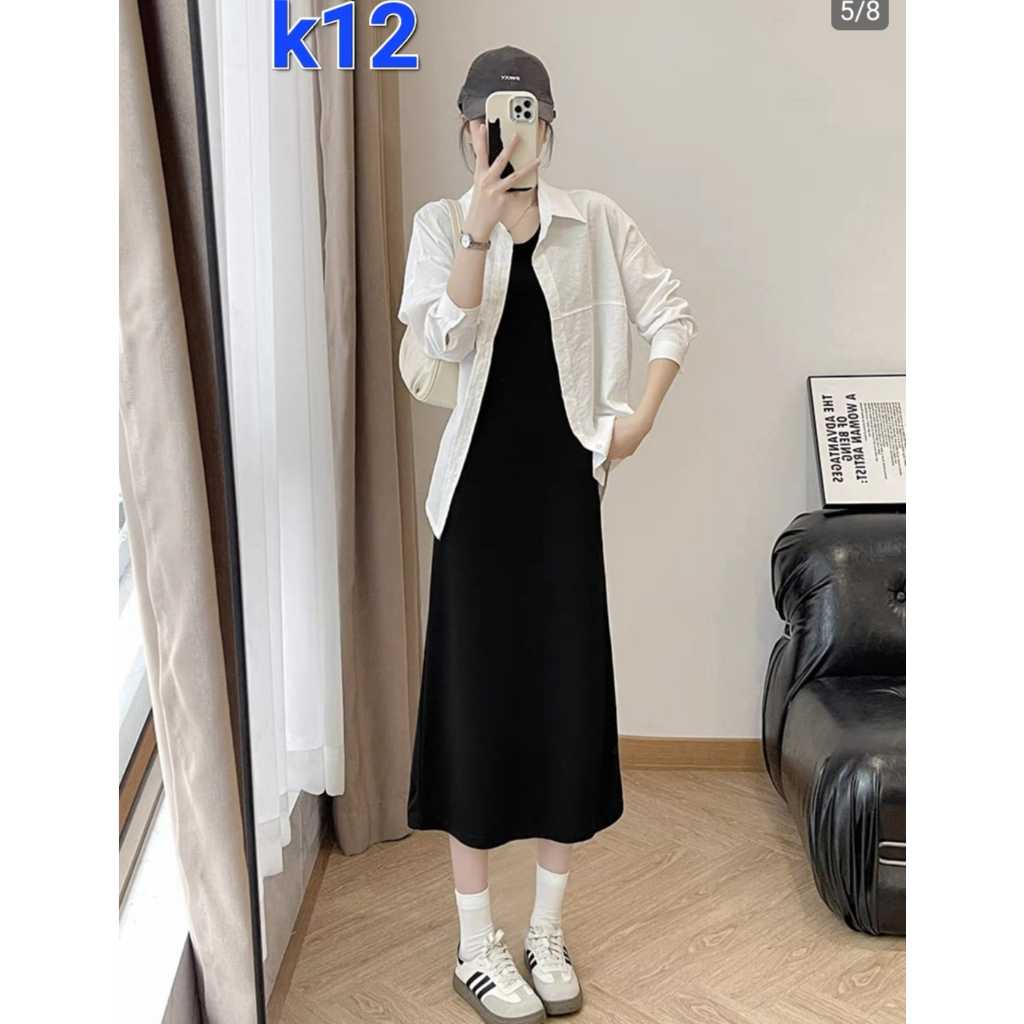 dress tanpa lengan/inner dress tanpa lengan jumbo