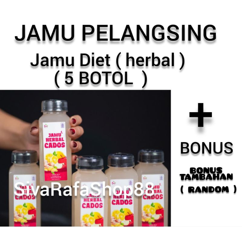 ( 5 BOTOL ) BPOM JAMU CADOSLIMANDFIT ( JAMU HERBAL CADOS ) DOUBLE STRONG JAMU HERBAL CADOS AMPUH UNT