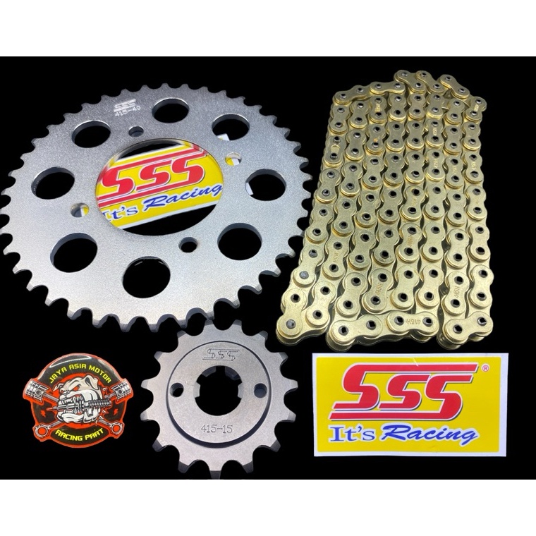 NEWSTOCK GIR GEAR SSS 415 TIPE MOTOR JUPITER VEGA R RX KING FIZR RXZ JUPITER MX MX NEW 135 RANTAI GO