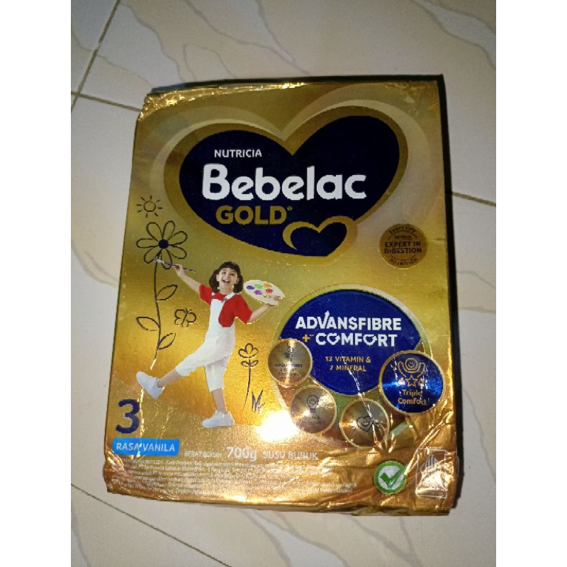 

❤ PBM ❤ Bebelac Gold 3 Vanila 700gr kardus rejeck dalam aman