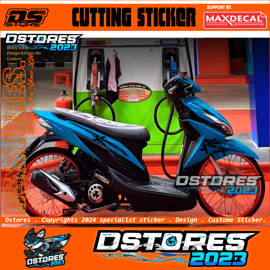 CUTTING STICKER STRIPING VARIO 110 FI STIKER VARIO CWE STRIPING VARIASI VARIO 110 FI F1 SIMPLE