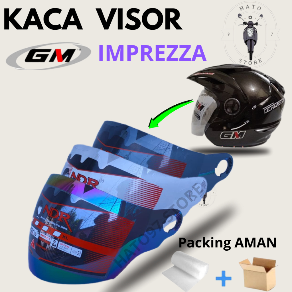 Kaca Helm GM IMPREZZA Visor Helmet GM IMPREZZA NDR