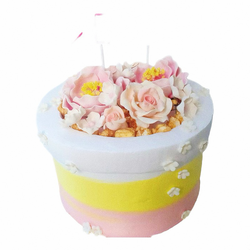 

Cake Flower Rose Pink