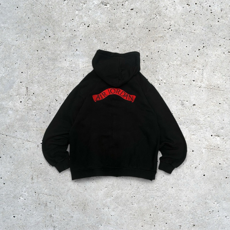 Jaket Zipp Hoodie Air Jordan Back Embroidery Logo Second Original 100%