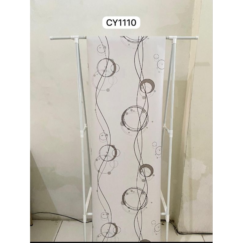 Wallpaper Dinding Sticker Motif Polkadot cy1110 Ukuran 45cmx 10m wallsticker Premium Pvc Karakter Em