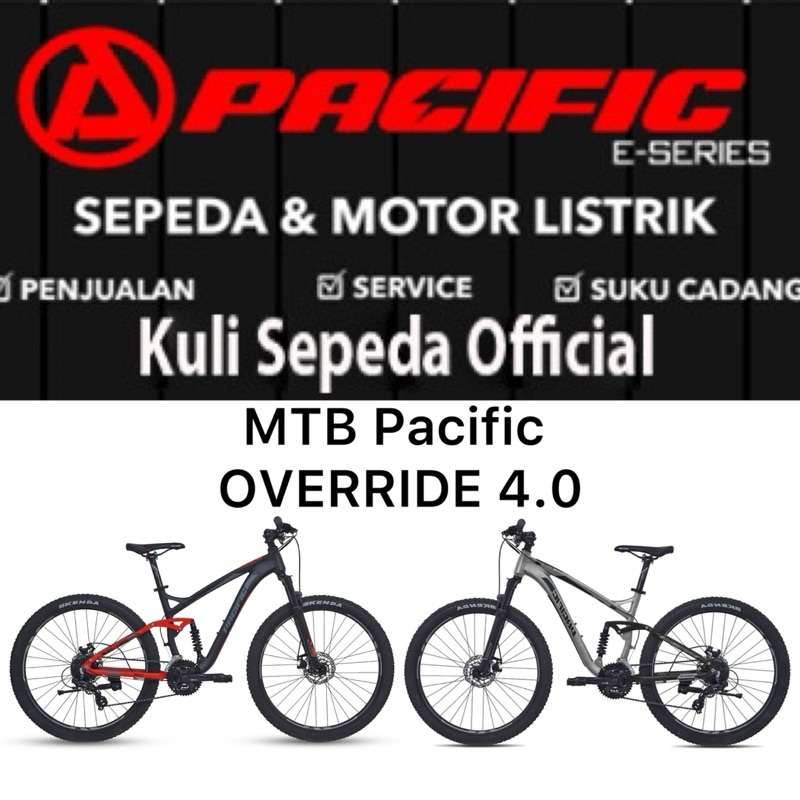 Sepeda MTB Pacific OVERRIDE 4.0 3X8 Speed.
