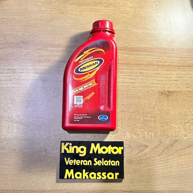 Mesran Super Motor Oil Pertamina 800ml 1L 20W 50
