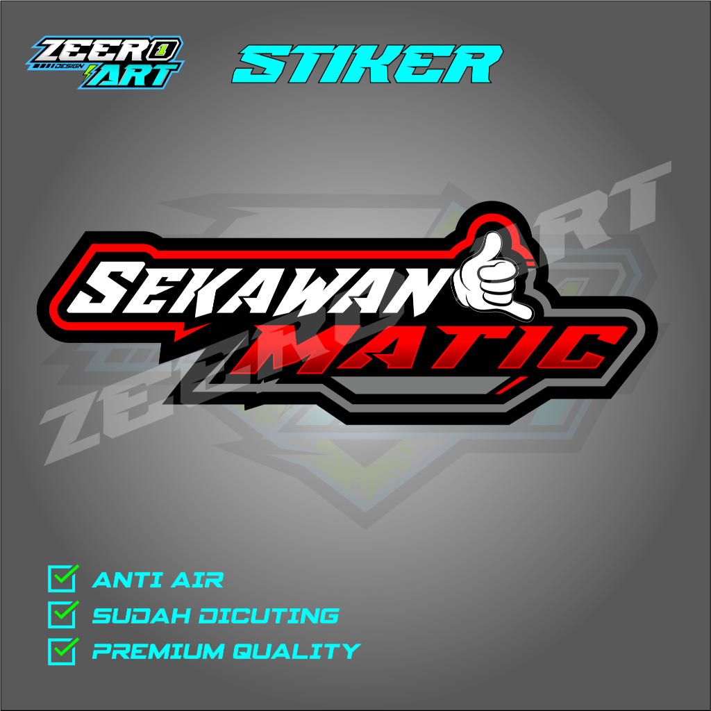 STIKER SEKAWAN MATIC BARU / SETIKER VIRAL / STIKER SEPEDA MOTOR