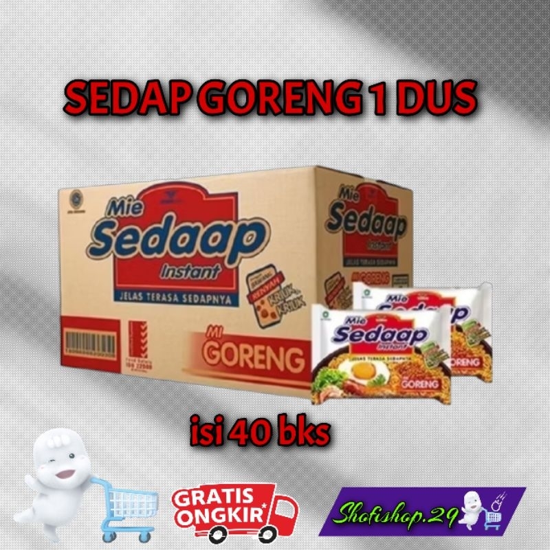 

SEDAP GORENG 1 DUS ISI 40 PCS dan lain-lain