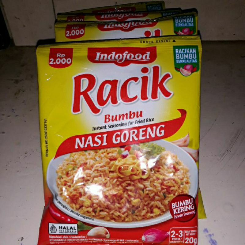 

Indofood Racik Bumbu Kering Nasi Goreng 1 renteng (10 biji)