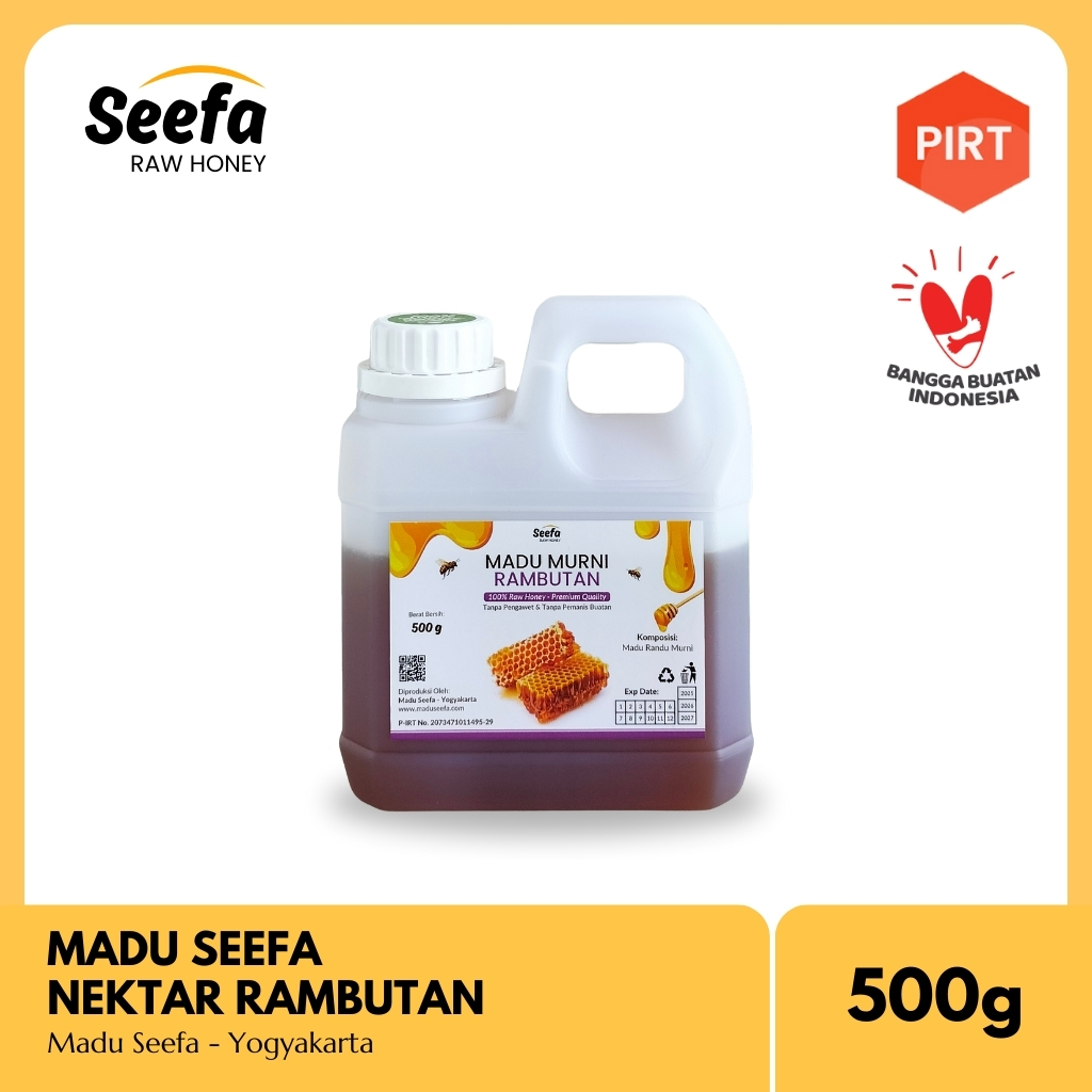 

Madu Rambutan Murni Seefa 500g Asli Bergaransi Free Sendok Kayu