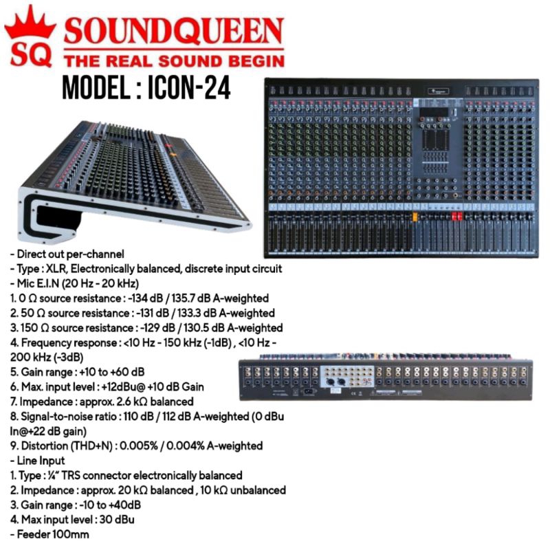 Mixer Audio Soundqueen icon 24 Channel Original Mixer Soundqueen