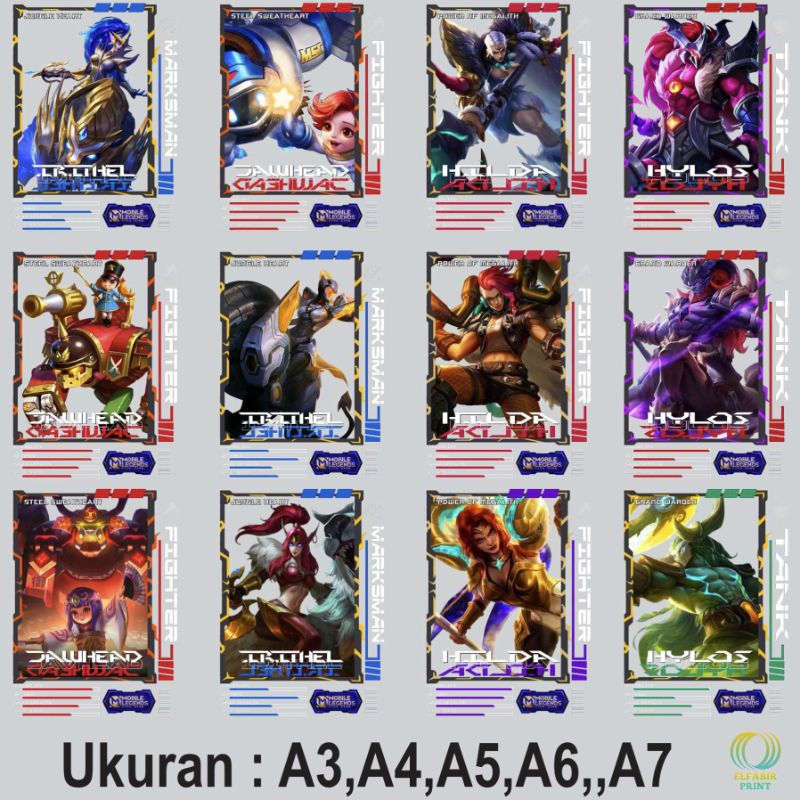 

Dtf Stiker Sablon Setrika Gambar Mobile Legends V10 Ukuran A3 A4 A5 A6 A7 Tinggal Tempel Atau Press