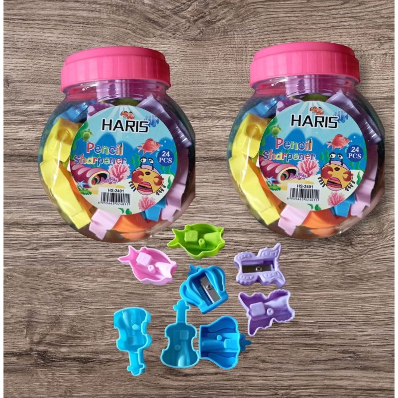 

Rauntan pensil HARIS / ungkretan pensil 1 toples isi 24pcs