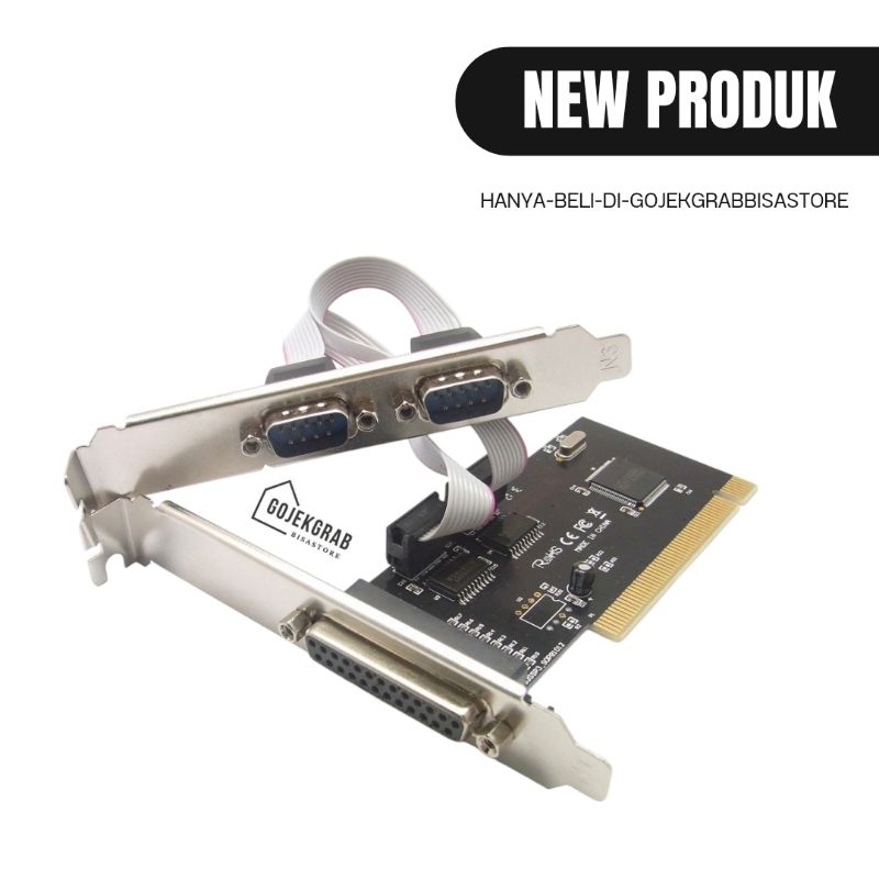 PCI Card Combo 1 Parallel + 2 Serial / PCI Combo DB25 DB9 SERIAL RS232 I/O CARD