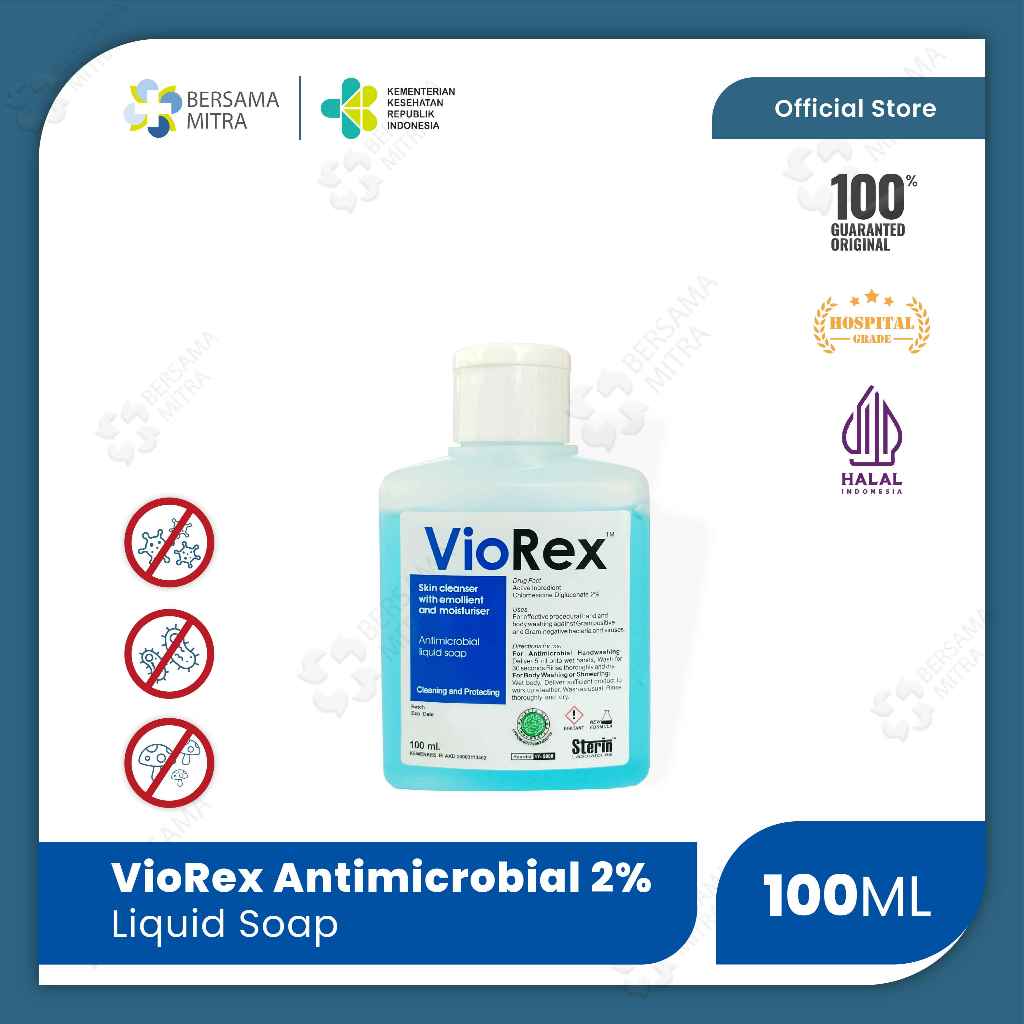 VioRex Antimicrobial Liquid Soap - 100ml