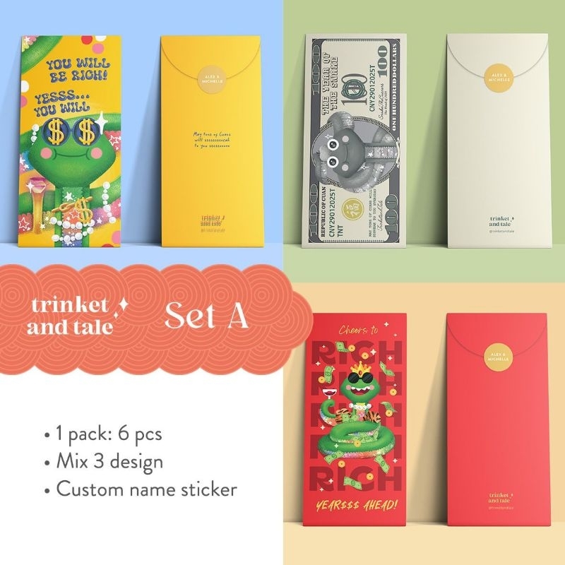 

ANGPAO IMLEK CNY 2025 with CUSTOMIZED NAME STICKERS