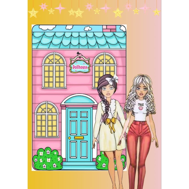 PANDA PAPER DOLL HOUSE QUIET BOOK MAINAN RUMAH RUMAHAN