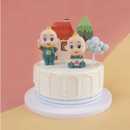Pajangan Kue Ulang Tahun Anak Karakter Cocomelon Jojo Lucu Hiasan Topper Cake