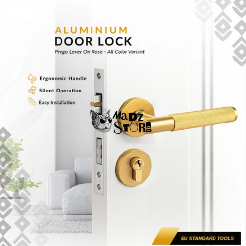 Gagang Kunci Grendel Gembok Pintu Model Pisah Unik Minimalis Handel Handle Lock Door Premium Dekoras