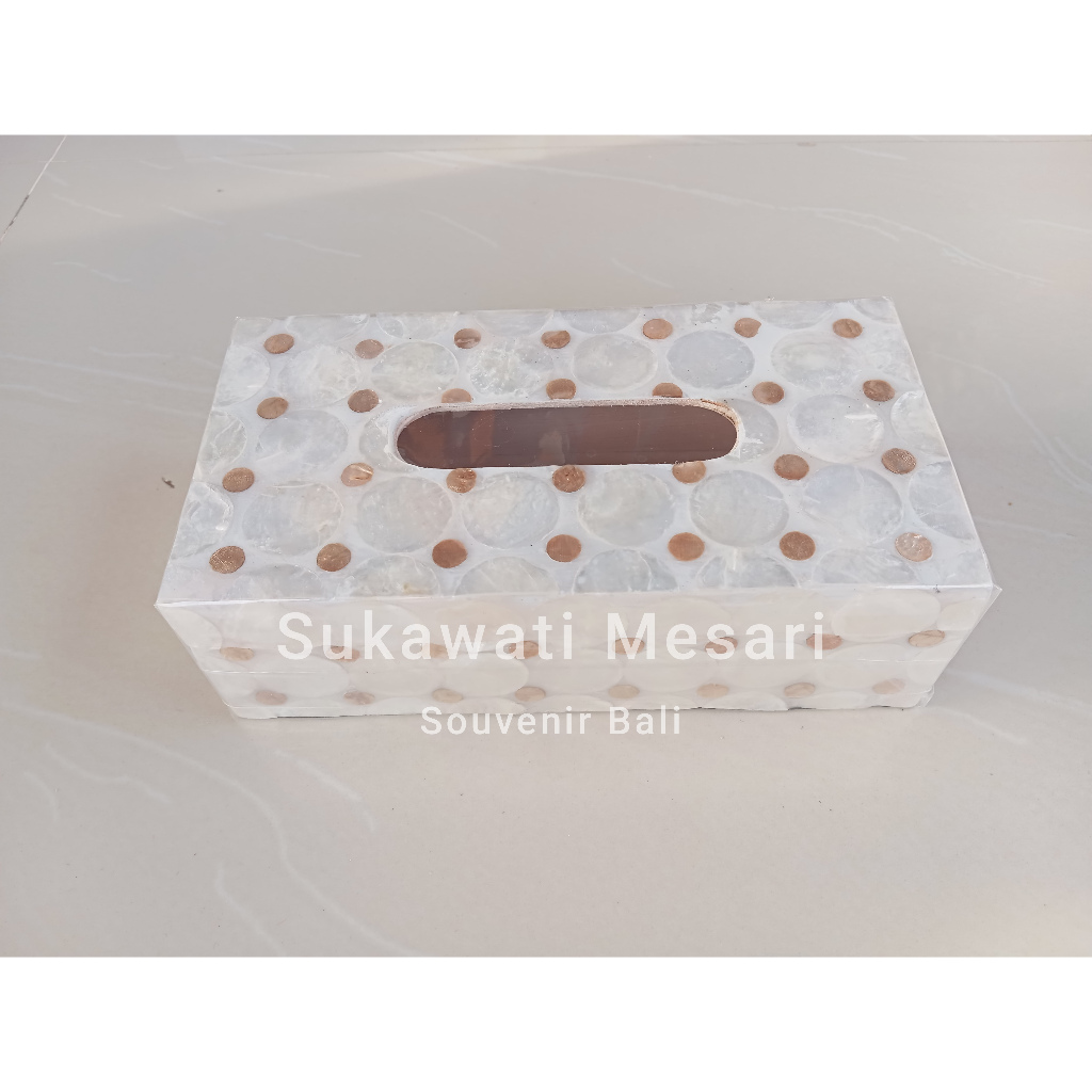 Tissue Box Tempat Tisu Lapis Kerang Style Antik Kerajinan Perlengkapan Rumah Oleh Oleh Bali