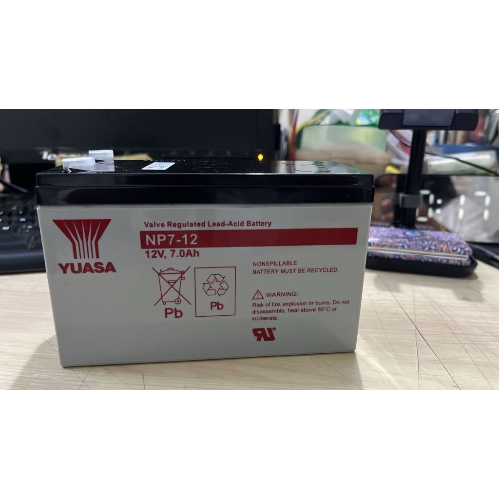 Yuasa NP7-12, Batery Yuasa 12Vdc/7Ah