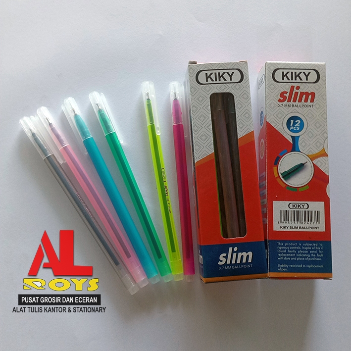 

Pulpen Kiky Slim 0.7 Pulpen Hitam Kiky Ballpoint Menulis & Menggambar Nyaman Digunakan Tinta Halus & Tidak Macet