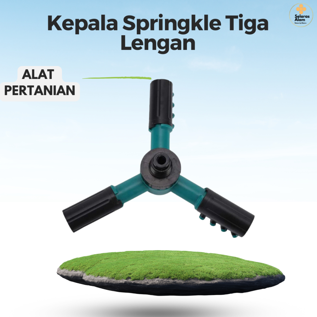 PENYIRAM SEMPROTAN AIR PUTAR SPRINKLE WATER COLOUR BLUE
