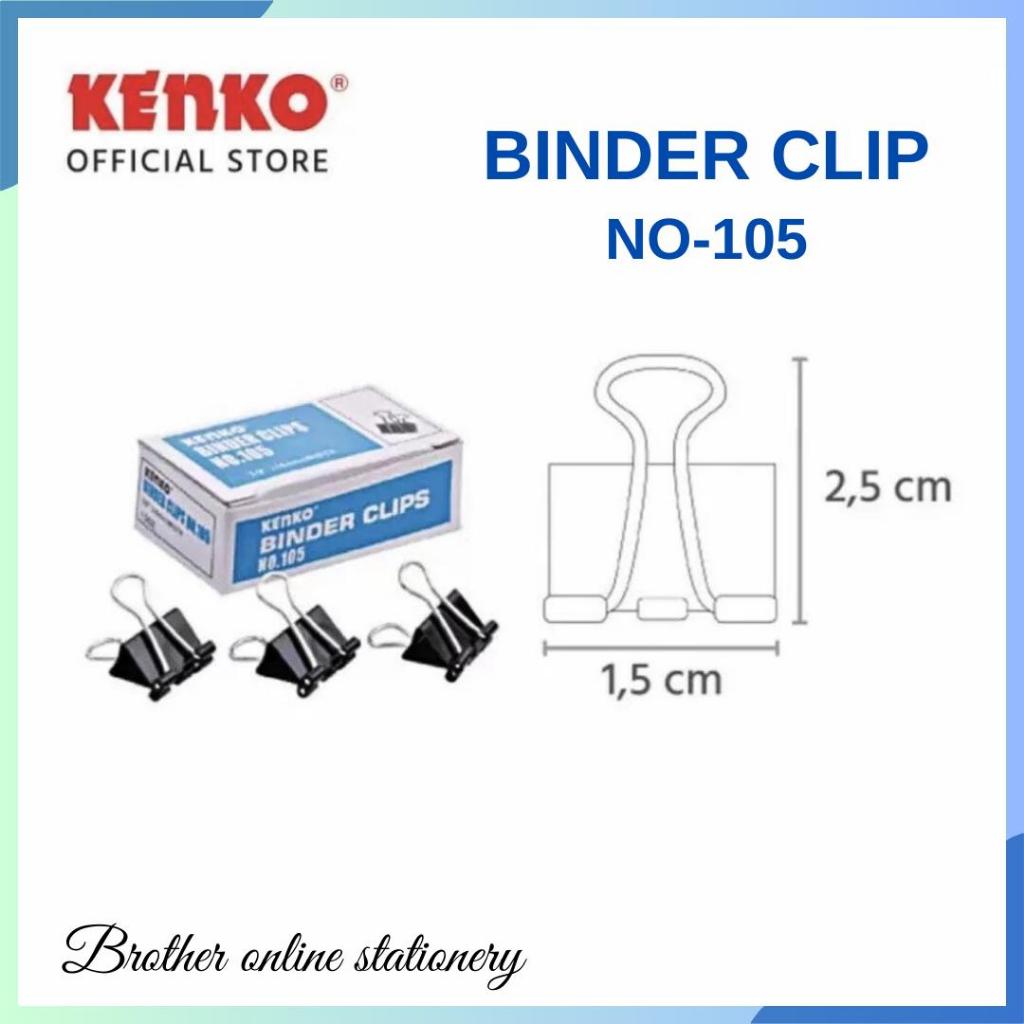 

BOS KENKO Binder Clip 105/ Klip/ Penjepit Kertas/ Jepitan/ Aksesoris