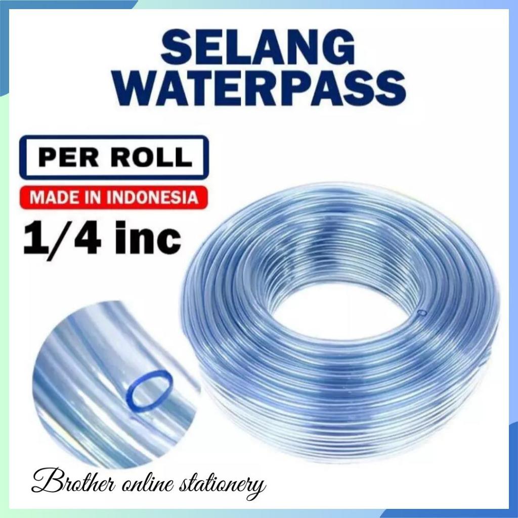 BOS Selang Air 1/4" inch/ Selang Aquarium/Selang Timbang Per Roll