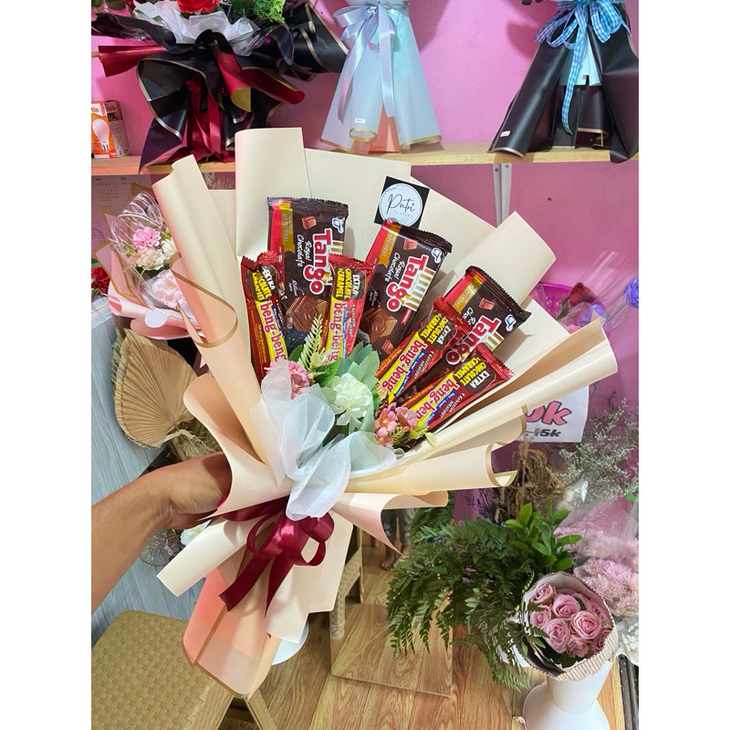 Buket snack Bengbeng tanggo /ulang tahun/Hariguru/Hari ibu/