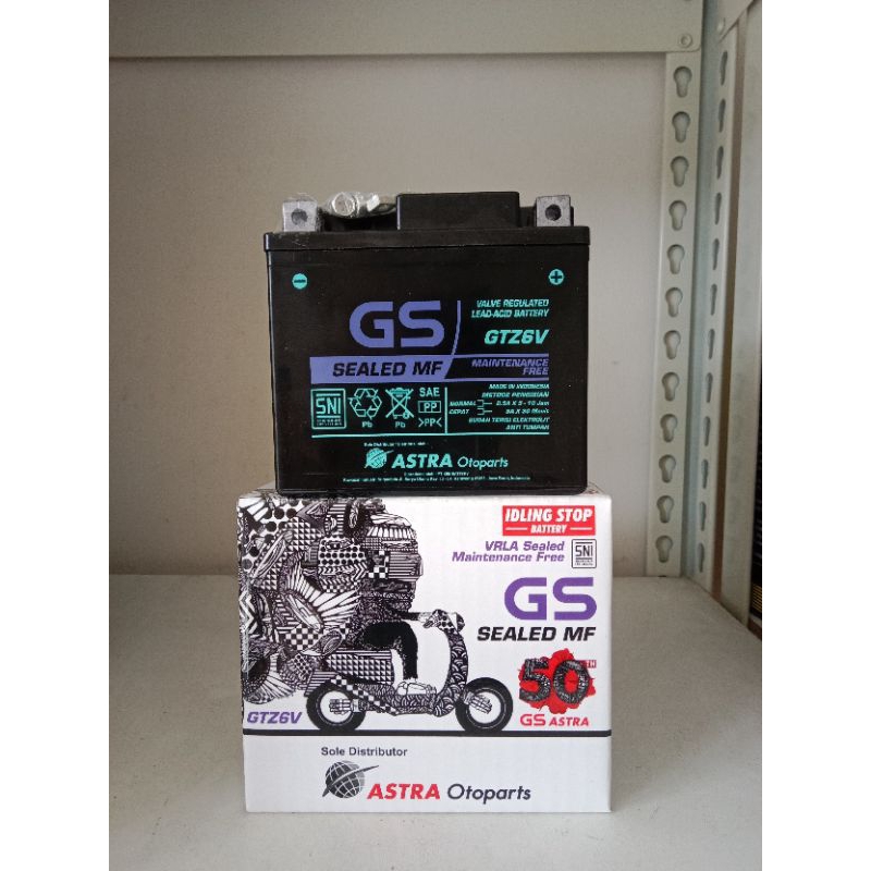 Aki Motor Honda CBR 150R, Vario 125, Vario 150 GTZ6V GS Astra Aki Kering