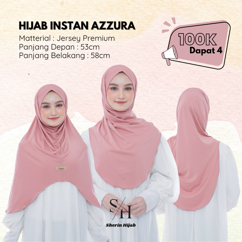 ( 100k GET 4 ) HIJAB INSTAN MALAY AZZURA - Sherin Hijab