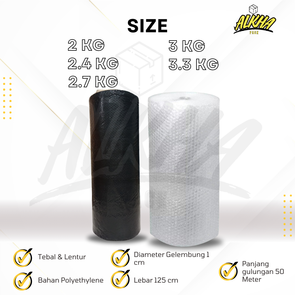 

Bubble Wrap Bening / Bubblewrap Bening / Bubble wrap roll Tebal Murah