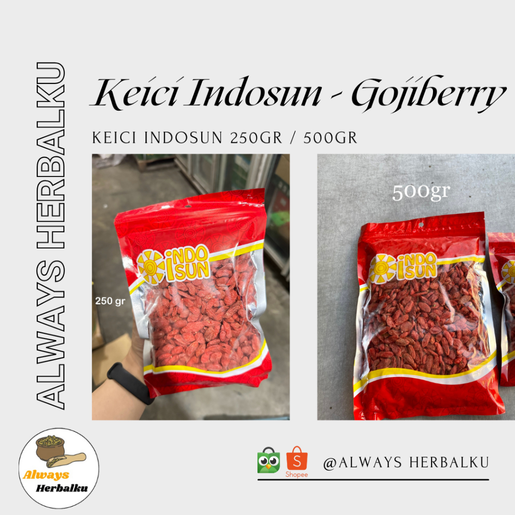

Dried Gojiberry / Keici Indosun / Gojiberry Kering [250gr - 500gr]