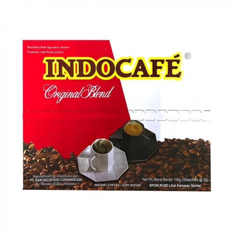 

Indocafe original blend 50sachet Box