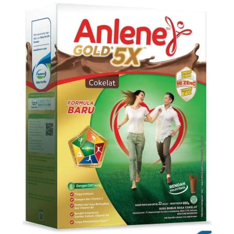 

Anlene Gold Plus 5X Hi-Calcium Rasa Coklat 850gr