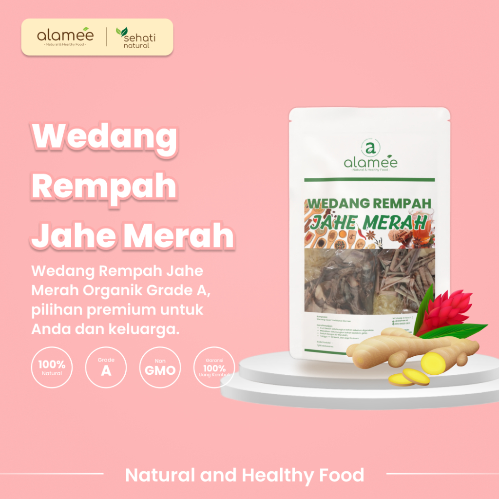 

ALAMEE Wedang Rempah Jahe Merah Komplit Tradisional Asli Rempah Minuman Herbal Alami Langsung Seduh