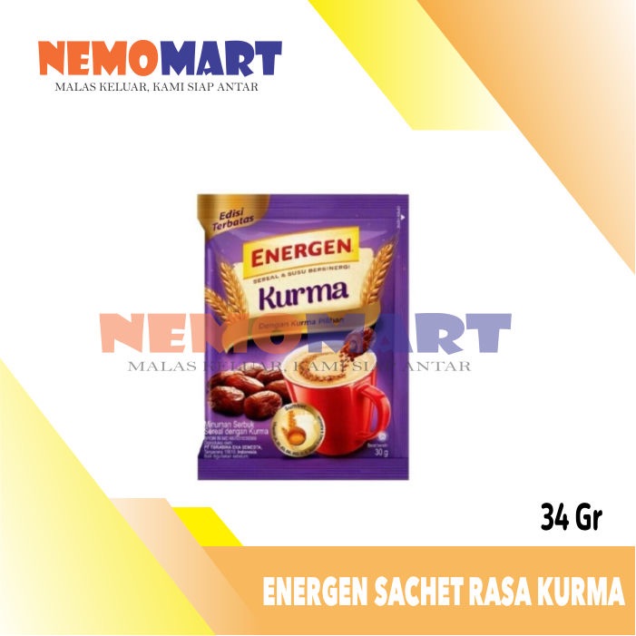 

ENERGEN SEREAL SUSU RASA BUAH KURMA SACHET RENCENG 34 GR G SASET RENTENG 34GR 34G