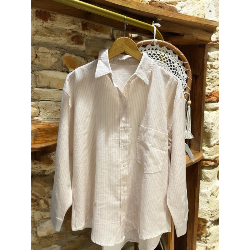 PRISTY KEMEJA SALUR //Kemeja wanita//kemeja salur