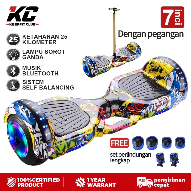 Hoverboard smart wheel / Alrwheel / Hoverboard Smart Balance LED Wheel 7 inch Elektrik Murah Smart