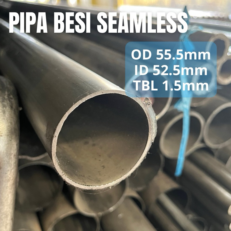 pipa besi monel od 55.5mm id 52.5mm tebal 1.5mm panjang 50cm