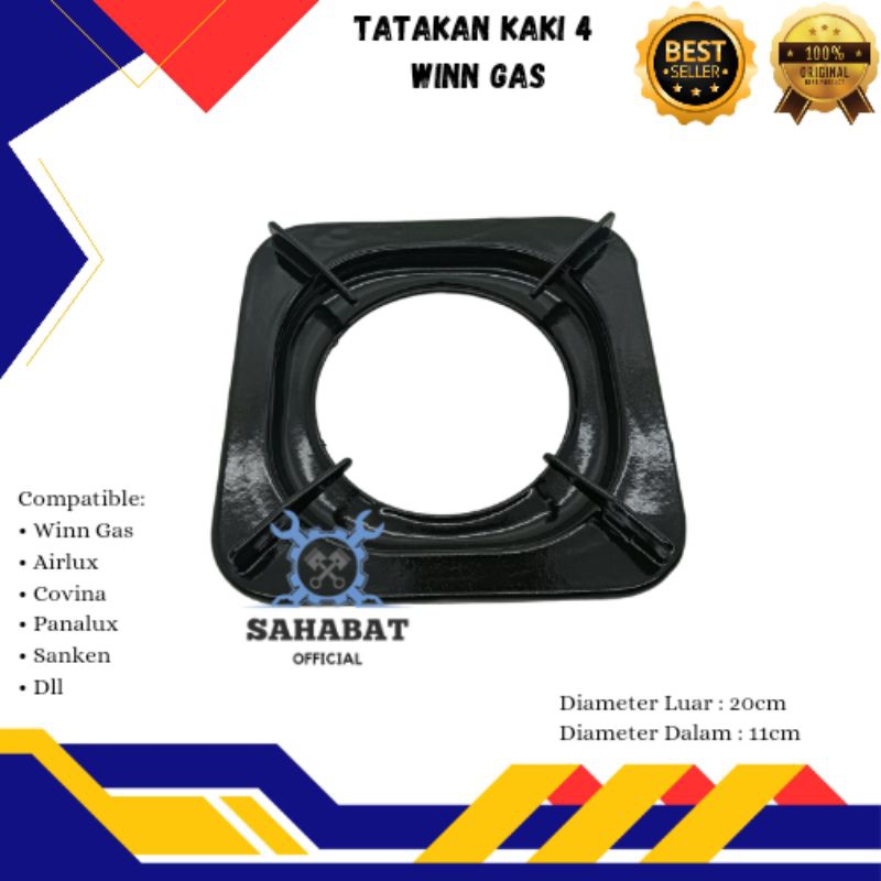 TATAKAN DUDUKAN KOMPOR GAS MODEL WINN GAS / AIRLUX